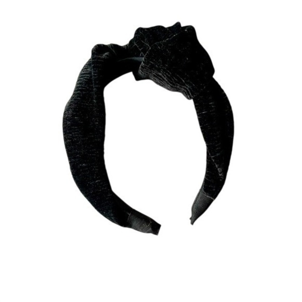 Black‎ Velvet Knot Headband Twist Fabric Hair Accessory